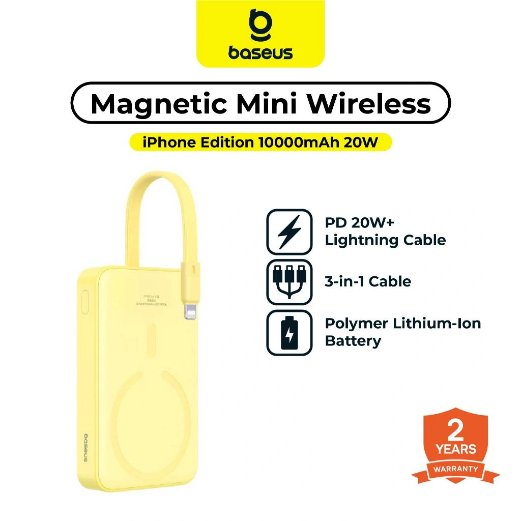[NEW PRODUCT] Baseus Magnetic Mini Wireless Fast Charge PowerBank Lightning Edition 10000mAh 30W iPhone