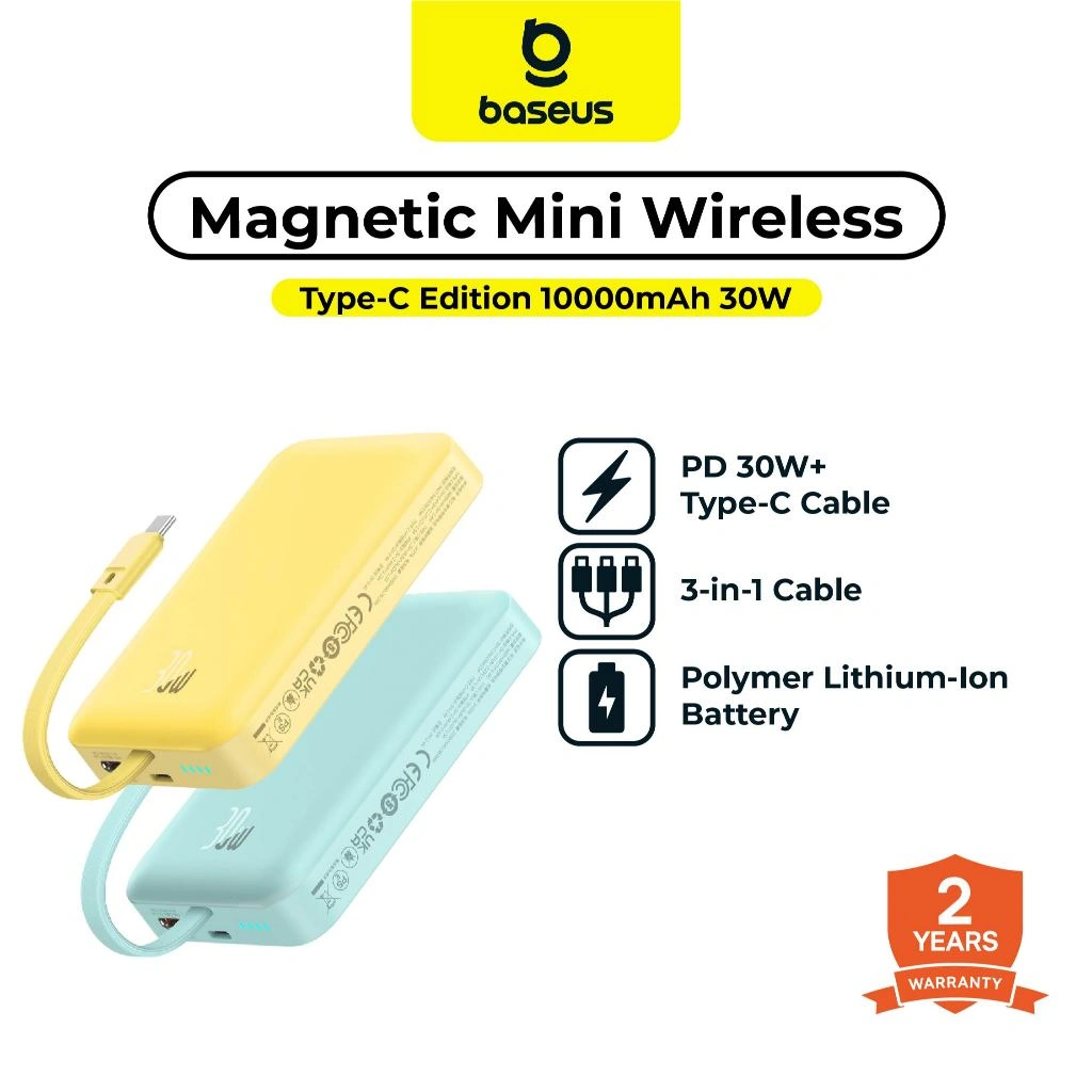[NEW PRODUCT] Baseus Magnetic Mini Wireless Fast Charge PowerBank Type-C Edition 10000mAh 30W
