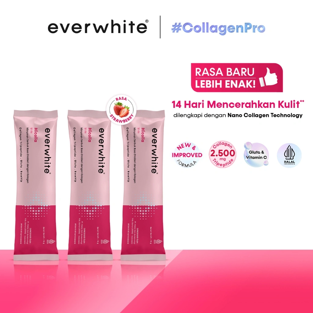 Everwhite Hicolla Sachet Minuman Kolagen Pencerah Kulit - Collagen Drink