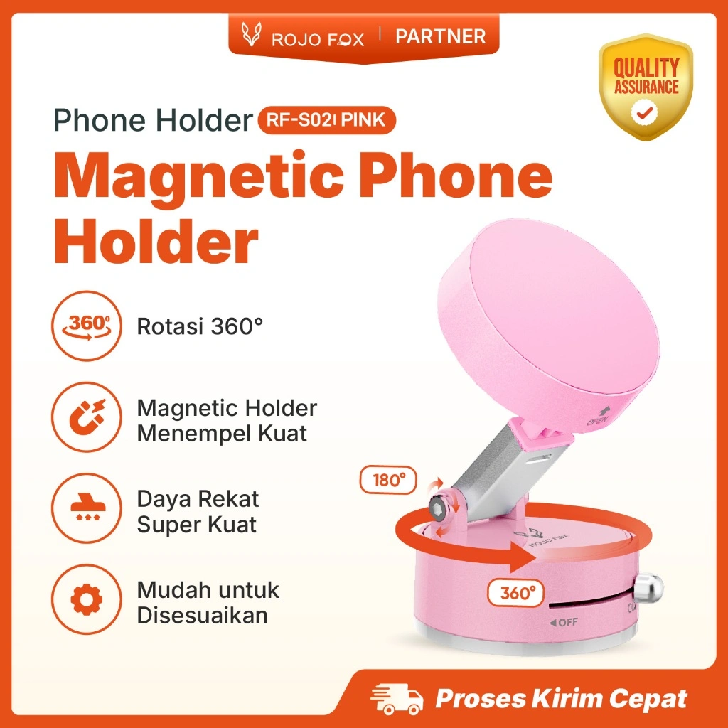 Holder HP Portable Stylish & Praktis Cantik & Multifungsi untuk Mobil, Meja & Travel Magnetic Stand untuk Smartphone