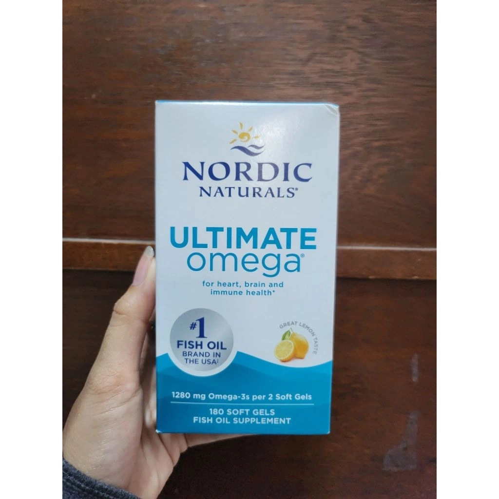 Nordic Ultimate Omega 1280 mg Omega 3 Lemon 180 Softgels