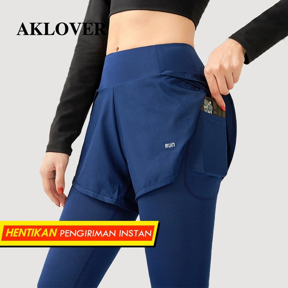 AKLOVER Highwaist 2 In 1 Legging Sportwear For Yoga Gym
