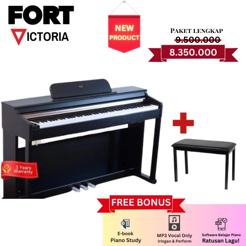 [NEW PRODUCT!] Fort Victoria Digital Piano Hammer Action with Style & USB MP3 Play