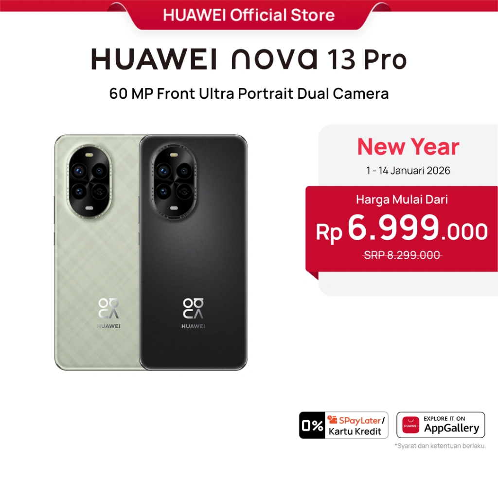 HUAWEI nova 13 Pro | 12GB + 512GB | 60 MP Front Ultra Portrait Dual Camera | 100W HUAWEI SuperCharge Turbo