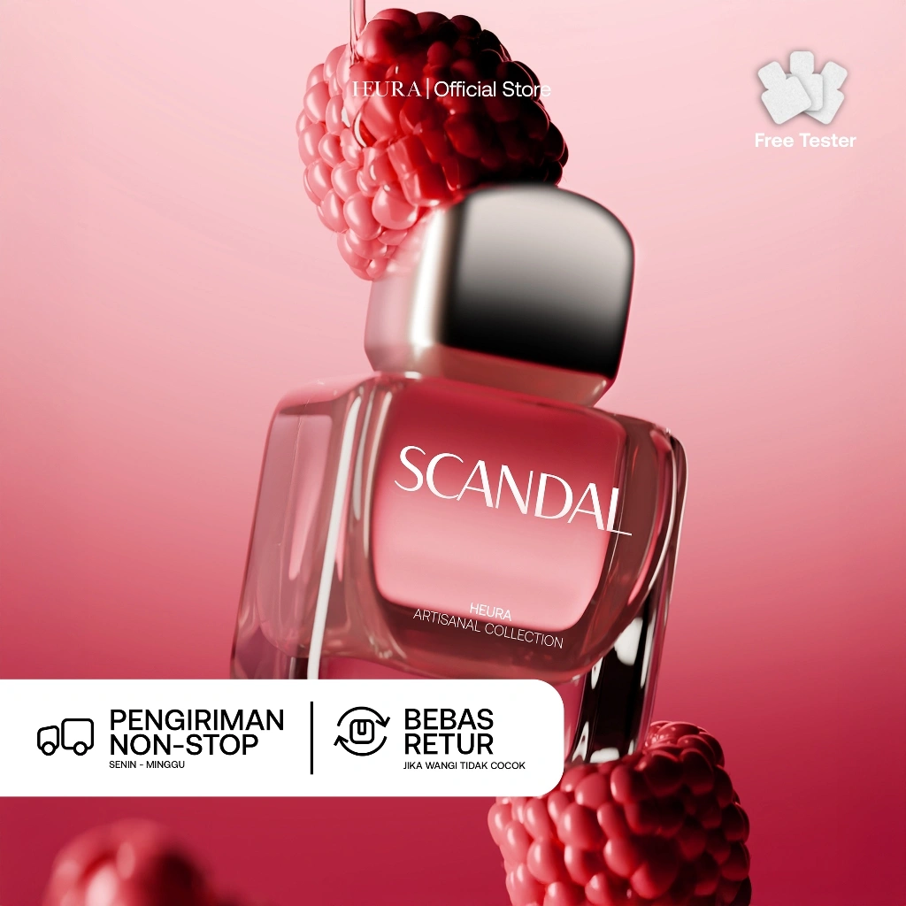 HEURA Scandal - Extrait de Parfum - Aroma Sweet Fruity Parfum Perfume Minyak Wangi Wanita Tahan Lama