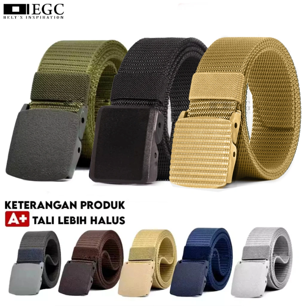 IKAT PINGGANG PRIA CANVAS TACTICAL MEN BELT ANTI METAL DETECTOR-MC-NL-40/BD-20-4/AH-319-1