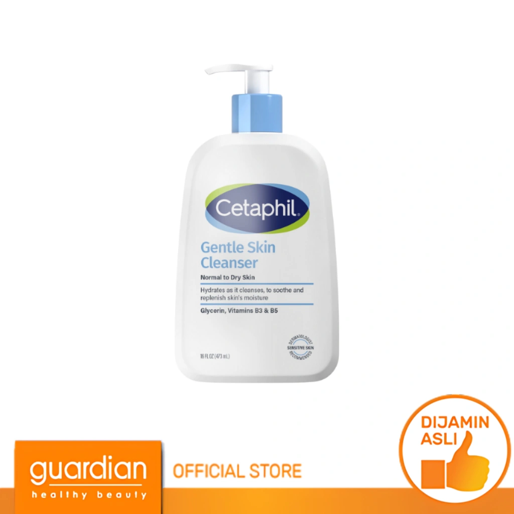 Cetaphil Gentle Skin Cleanser 236 ml, 473 ml, 1000 ml - Sabun Pembersih Muka untuk Skin Care Cocok Untuk Segala Jenis Kulit