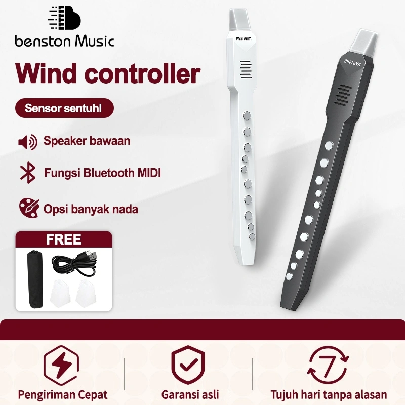 Benston Music-wind saksofon tingkat pemula pocket sax instrumen elektronik digital mini saksofon portable angin elektrik baru untuk lansia/pemula