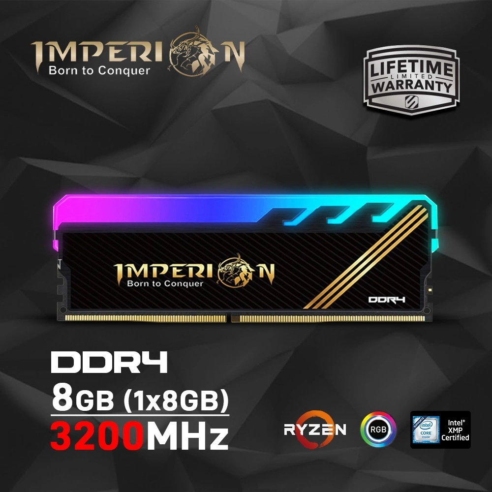 RAM PC IMPERION RGB DDR4 8GB 3200MHz PC 25600 1.2v (1x8GB) ORI GAMING RAM KOMPUTER DDR4 8GB LONGDIMM