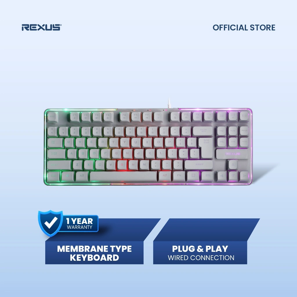 Rexus K9L Keyboard Gaming Membrane Battlefire - RGB Backlight Plug & Play