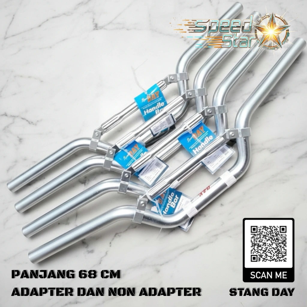 Stang Day Stang Stir Day Type Low Bahan Tebal Palang Jumbo Plus Adaptor Adapter Jalu Merk Sport Day UNIVERSAL NINJA VIXION CB150R KLX CRF VERZA MEGAPRO TIGER DLL