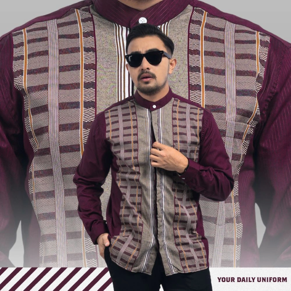DGM Kemeja Koko Pria Lengan Panjang Pria premium baju koko pria 011 A