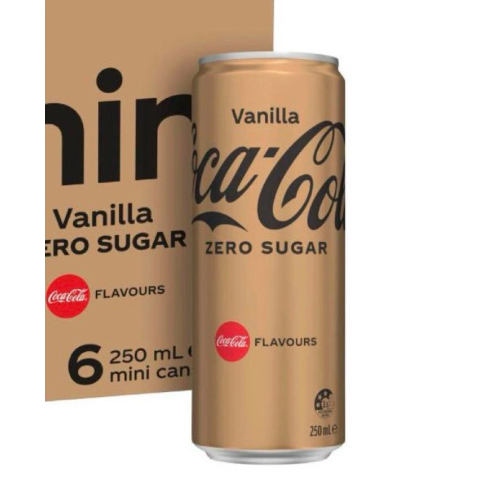 Coca-Cola Zero Sugar Vanilla Soft Drink Multipack Mini Cans 1x250mL | 1pcs