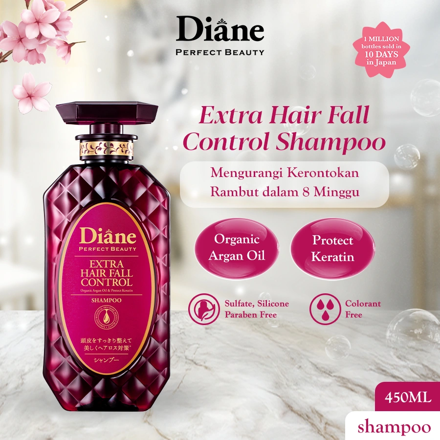 Diane Extra Hair Fall Control Shampoo 450ml (Made in Japan)