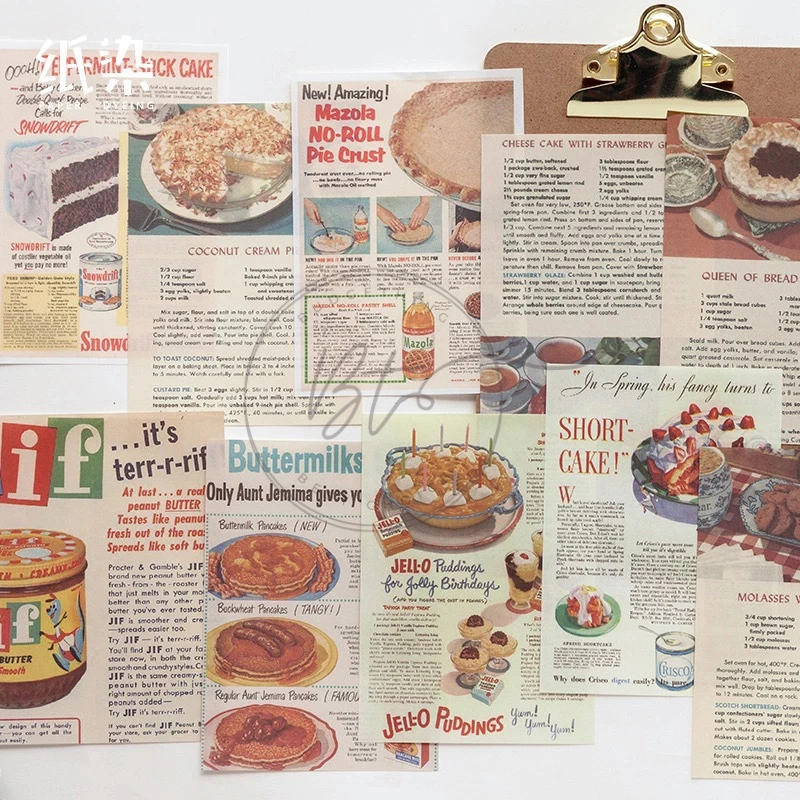 [B332] 50 Pcs / Pak Kertas Alat Tulis Gaya Retro Untuk Dekorasi Scrapbook