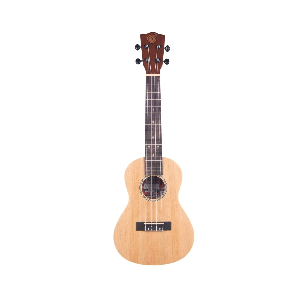 Ukulele Concerto Mandalika Warna Natural Include Sertifikat Softcase Senar Cadangan dan Pick