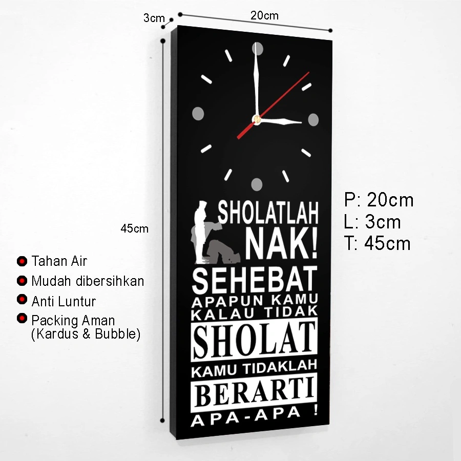 Gudang Dekor Rumah - Jam Dinding - Jam Dinding Motivasi Islami | Aksesoris Rumah Minimalis