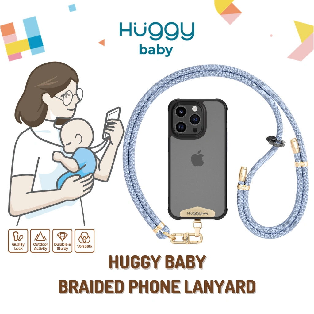 Huggy Baby ACC008 Braided Phone Lanyard | Gantungan HP Stylish Aman