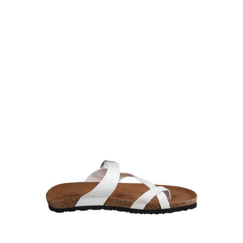 Payless State Street Womens Opal Footbed Thong - White_05