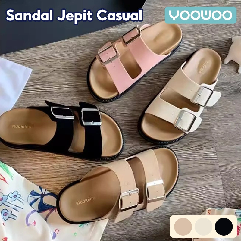 YooWoo Sandal Wanita/Platform/Sandal Slop Wanita/Sandal Platform Wanita/Sepatu Platform Wanita/Sandal Fashion Korea