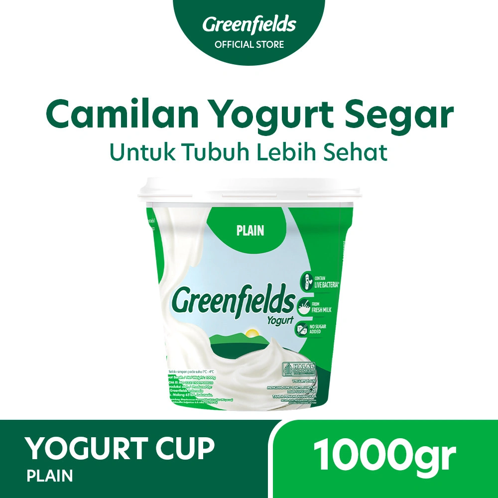 Yogurt Greenfields Plain 1kg
