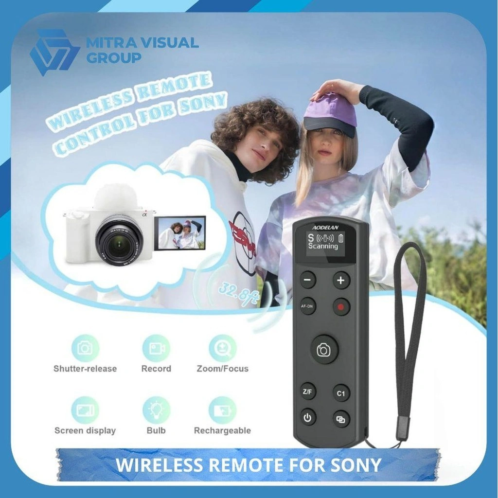 AODELAN Remote Control for Sony Camera,USB-C Rechargeable Wireless Shutter Release for ZV-1, ZV-E10,ZV-1F, A6100, A6400, A6700,A7IV,RX100 VII,A9,A9 II,Replace RMT-P1BT Kamera