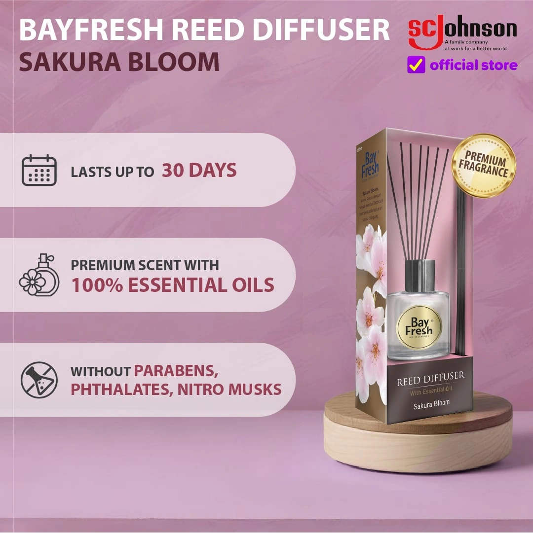 Bayfresh Reed Diffuser Regular Sakura Bloom 30 ml