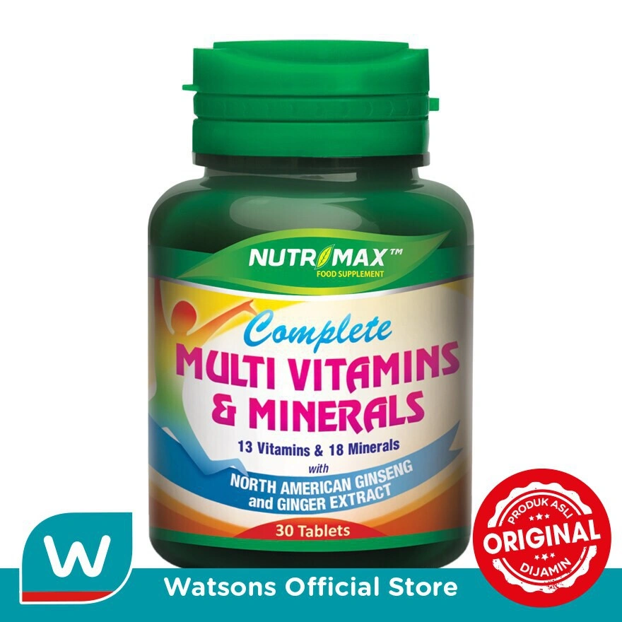 Nutrimax Complete Multivitamins & Minerals 30S
