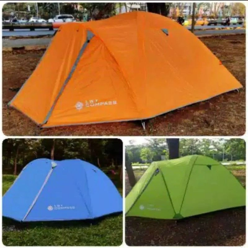 Tenda Compass Lwy Camping Gunung Kap 4 - 5 orang Frame Fiber L401