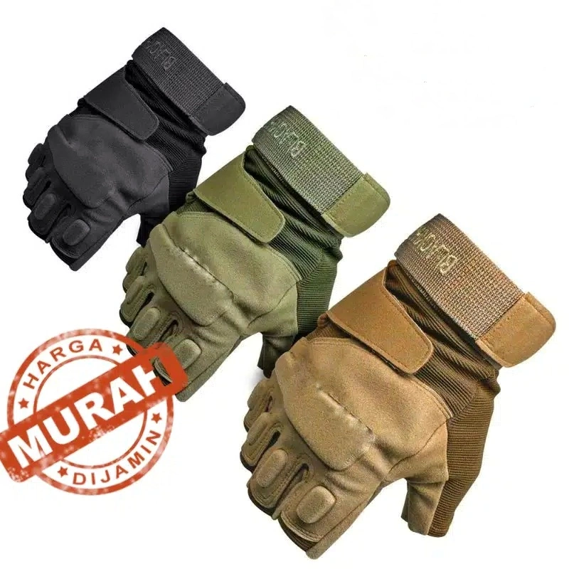 SARUNG TANGAN TACTICAL / GLOVES HALF FINGER ST SEPEDA MOTOR -NO 90