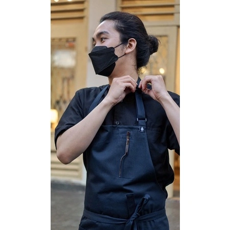 Multi-Pocket Apron / Chef Apron / Kitchen Apron / Aksara Apron / Celemek Dapur