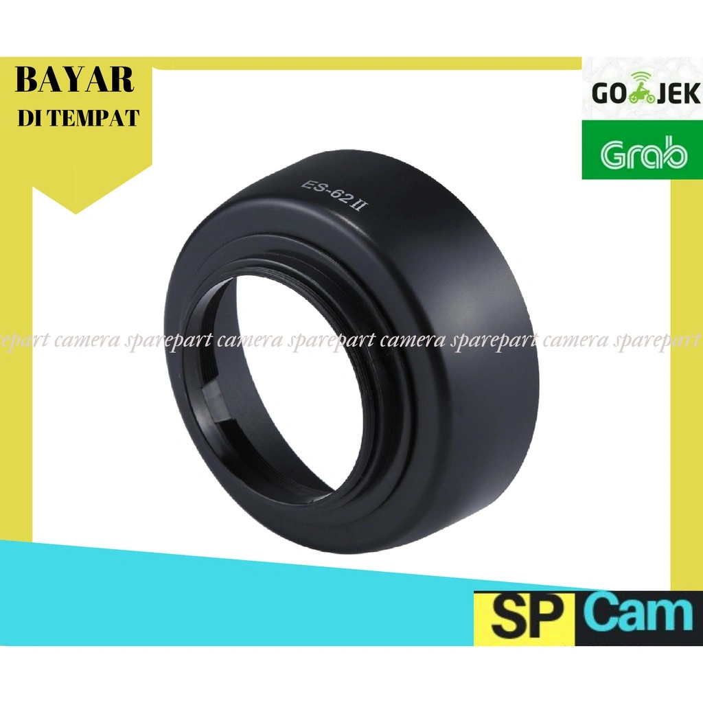 Lens Hood Canon ES-62 Ukuran 52mm Untuk Lensa Fix 50mm F1.8