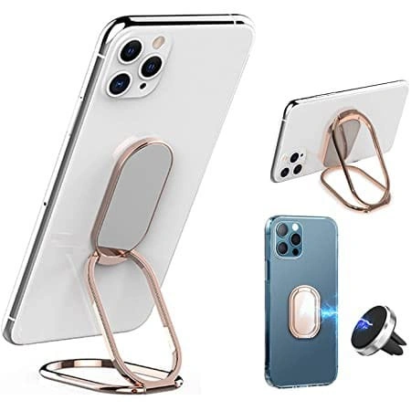 Iring hp + holder magnetic ultra thin / ring hp + dudukkan hp / mobile phone holder bisa untuk semua hp universal