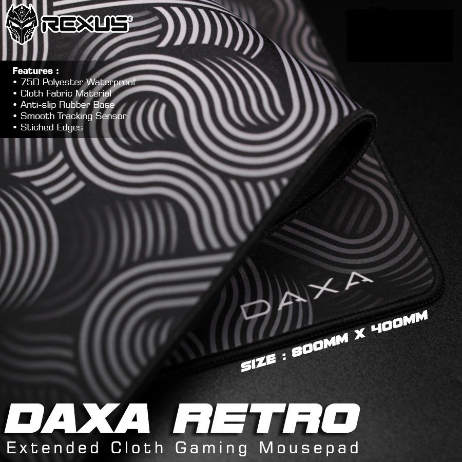 Mousepad Gaming Rexus Daxa Retro Extended Cloth XL