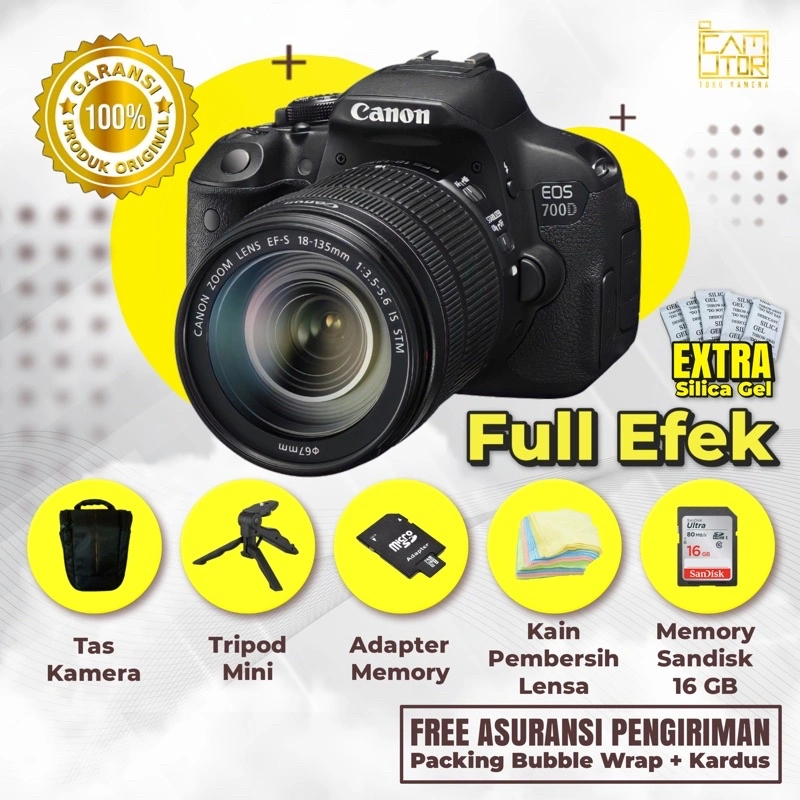 CANON EOS 700D KIT STM TOUCSCREEN PALING MURAH LARIS