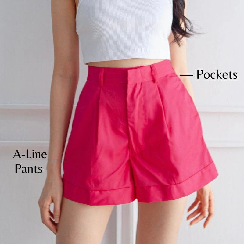 amanda shortpant/celana pendek wanita highwaist