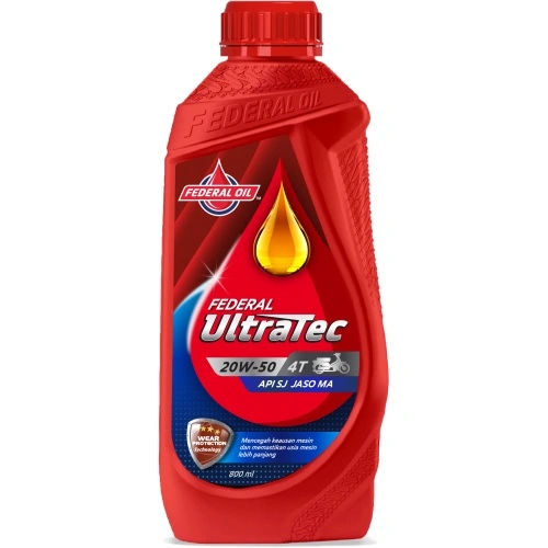 Oli Motor Bebek Federal Ultratec 800 ML SAE 20W-50