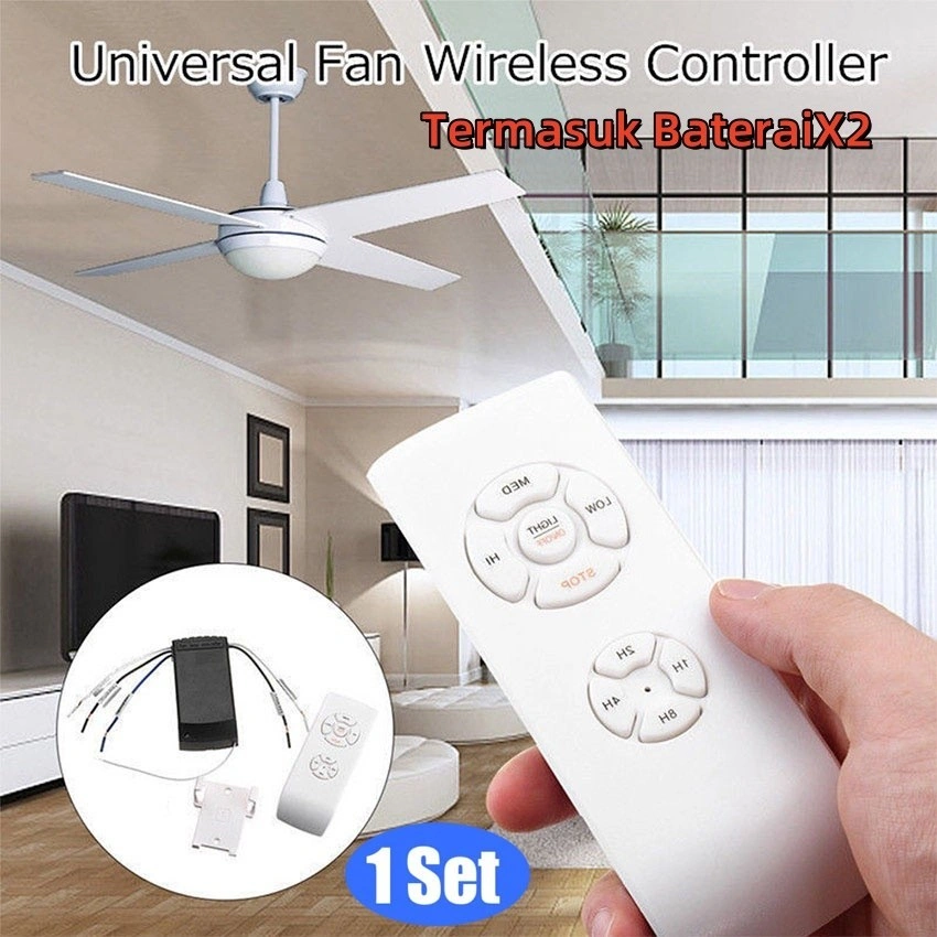 Smart Ceiling Fan Remote Control 220V Untuk 3saluran Lamp Saklar Smart Ceiling Fan Lamp Remote Controller