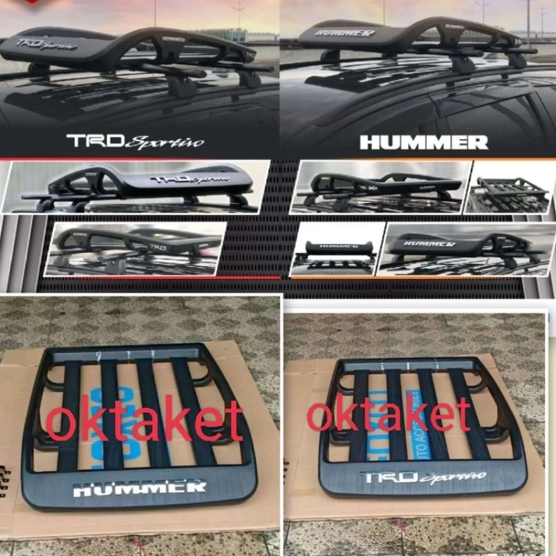 ROOF RACK  Rack bagasi Atas Mobil  Hummer & Trd Sportivo Mobil Universal Xpander Avanza Xenia Xpander Livina Calya Sigra Fortuner Innova Pajero Rush Terios