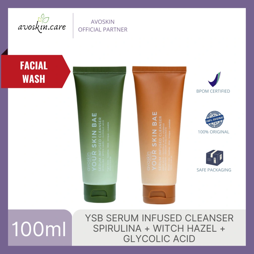 Avoskin Your Skin Bae Serum Infused Cleanser 100ml [YSB Kojic Acid / Spirulina Facial Cleanser]