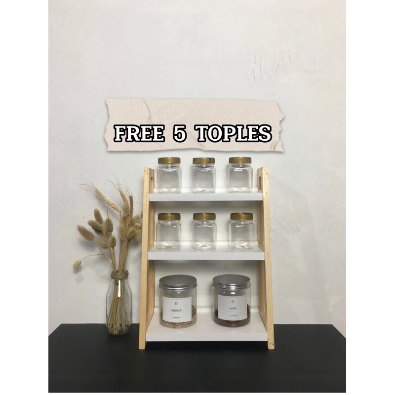 TERLARIS.. !!! RAK BUMBU DAPUR SERBAGUNA 3 SUSUN MEDIUM