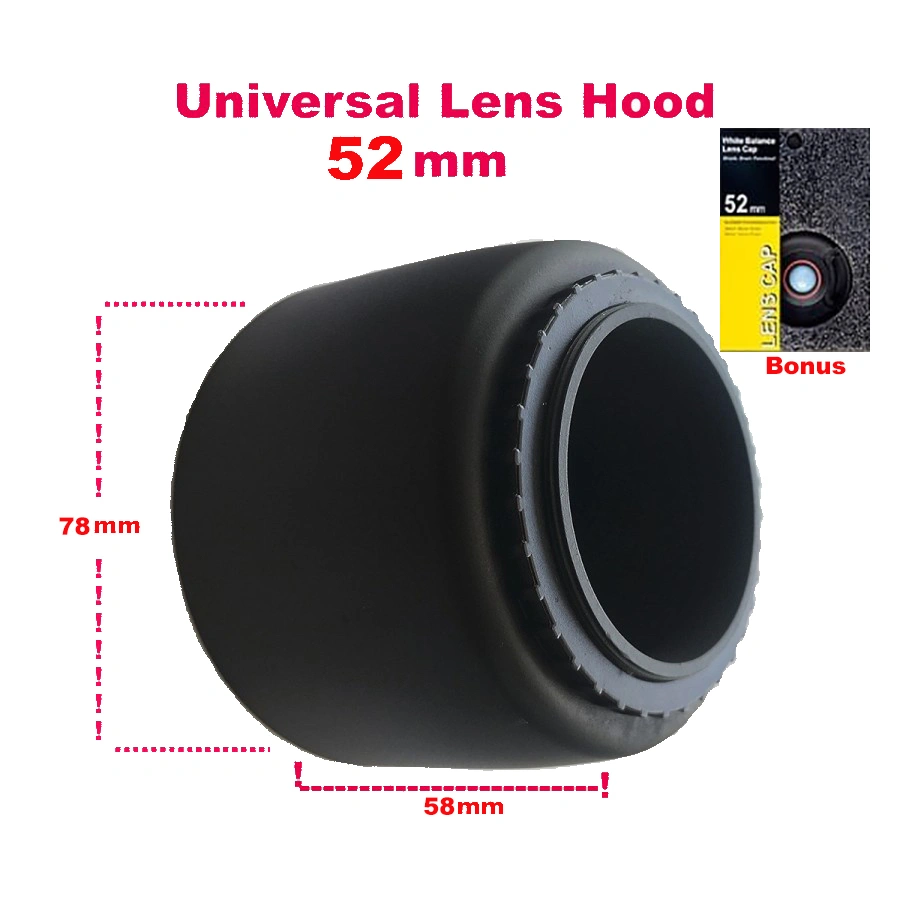 Lens Hood Universal 52mm