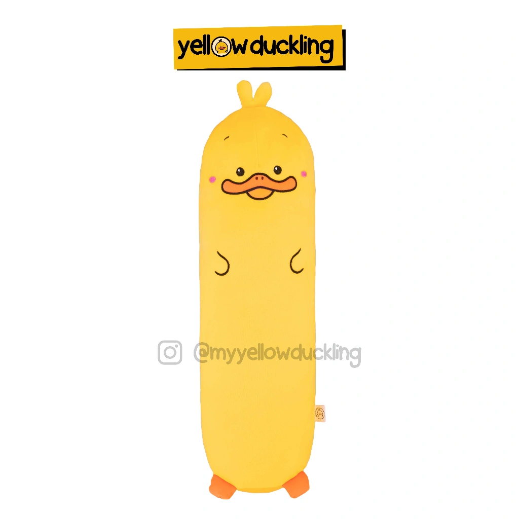 BONEKA - ITIK GULING GEMOY - YELLOW DUCKLING MR ITIK - BANTAL SOSIS KENYOL - BONEKA MAINAN ANAK PLUSHIE BANTAL GULING TIDUR LEMBUT BABY - KADO LUCU UNIK IDE MAINAN ANAK