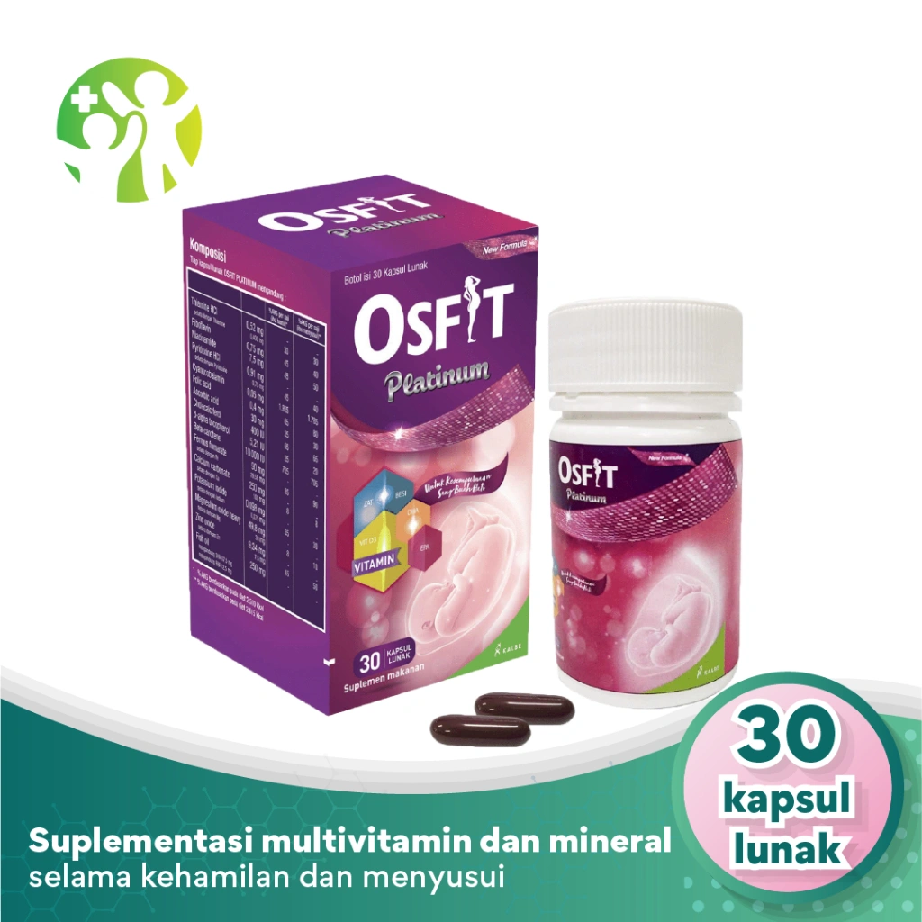 Osfit Platinum - Suplementasi Multivitamin dan Mineral Selama Masa Kehamilan dan Menyusui -