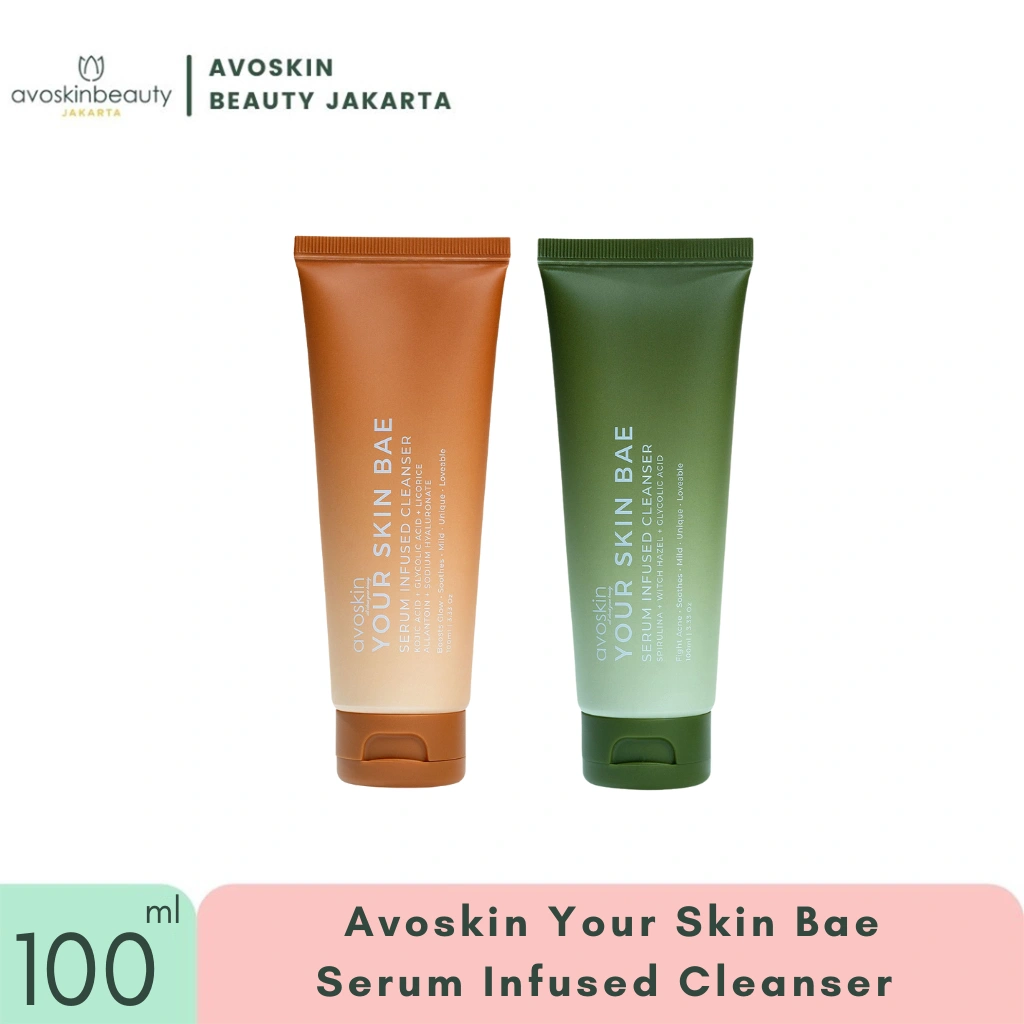 Avoskin Your Skin Bae Serum Infused Cleanser Kojic Acid & Spirulina 100ml - Kulit Kusam Berjerawat