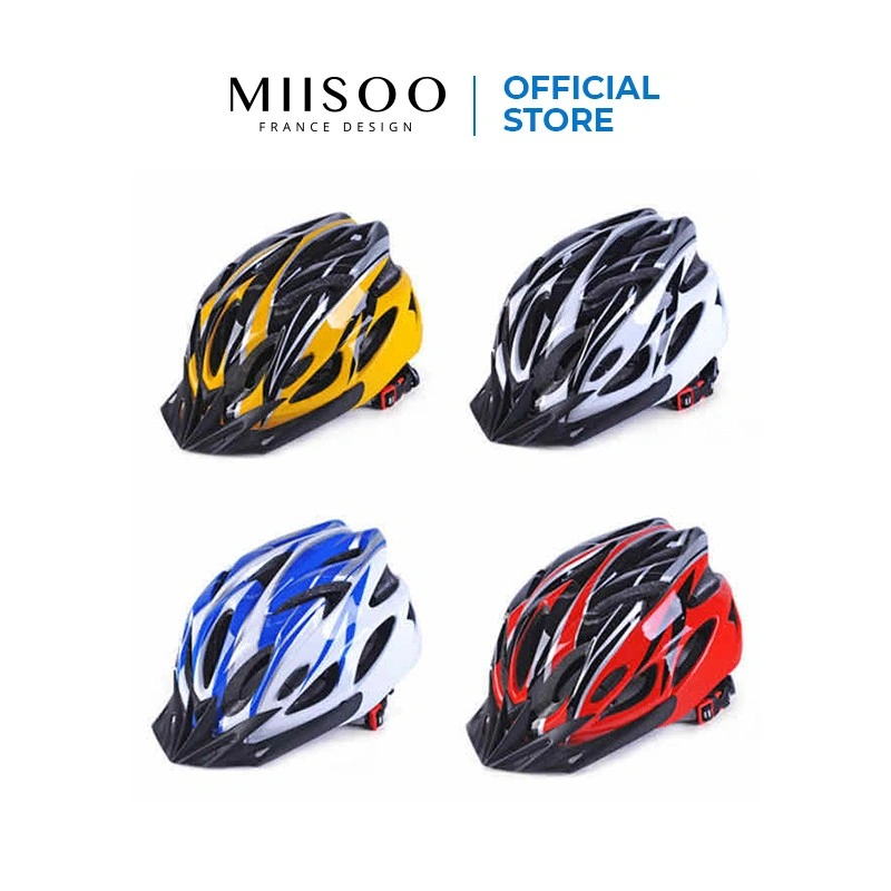 MIISOO Helm Sepeda Gunung Ultra Ringan dgn Ventilasi Udara untuk Unisex