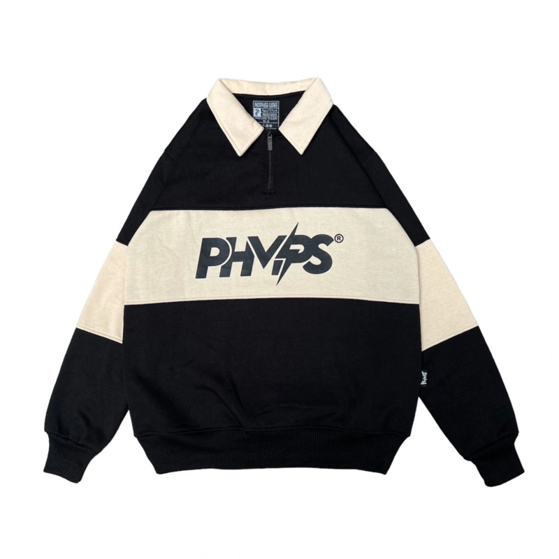 PHOMPPHIESS Sweater Rugby Vintage Pria Wanita
