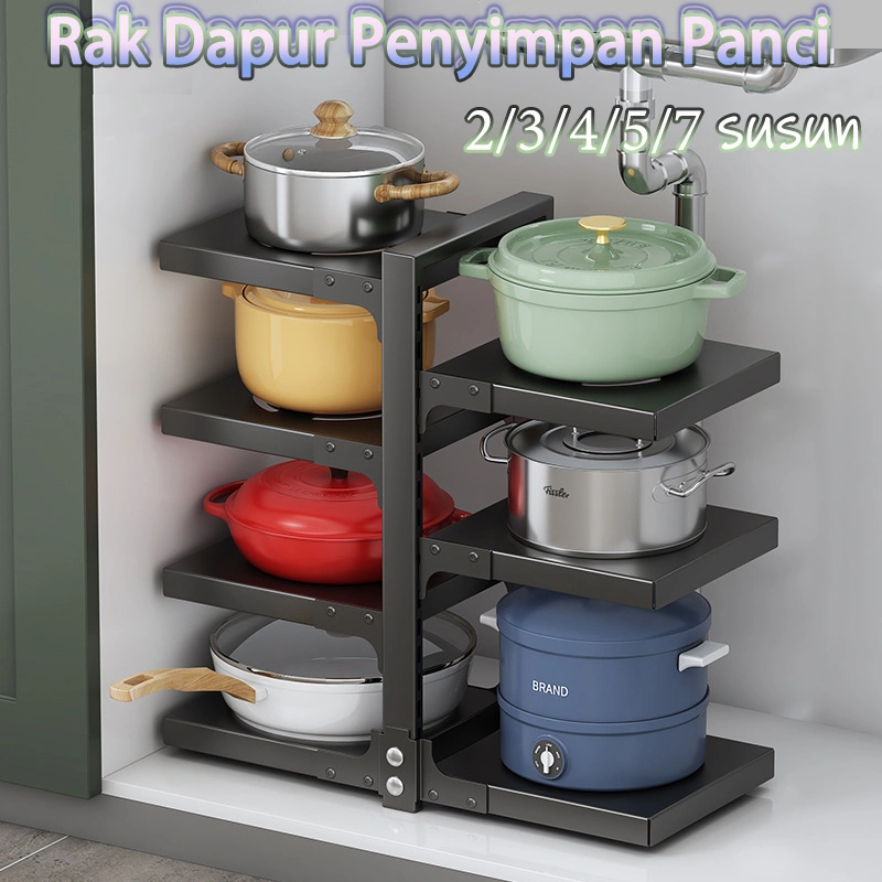 Rak Panci Wastafel Dapur Di Bawah Rak Rak Pot Rak Panci Susun Rak Bawa