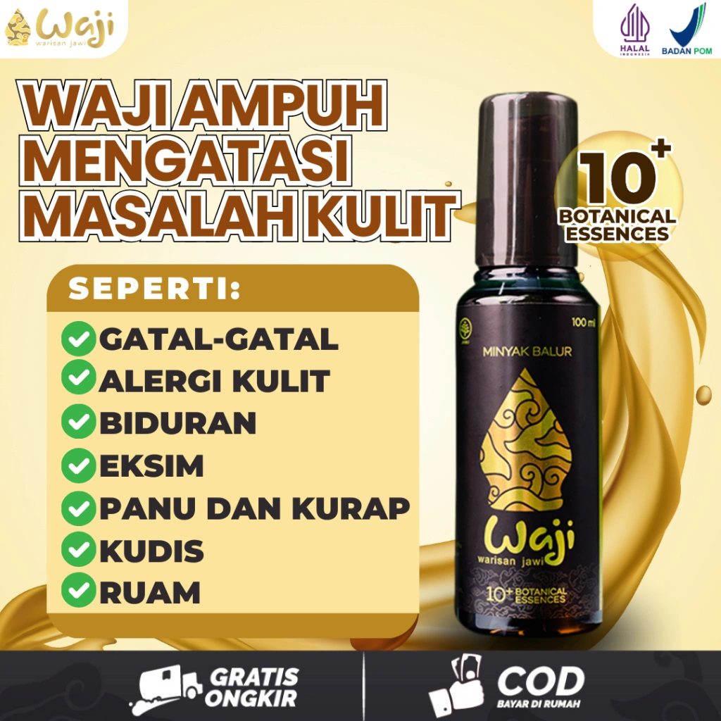 Minyak Waji untuk Obat Gatal Panu Nyeri Pegal Pegal dan Masuk Angin Asli Original