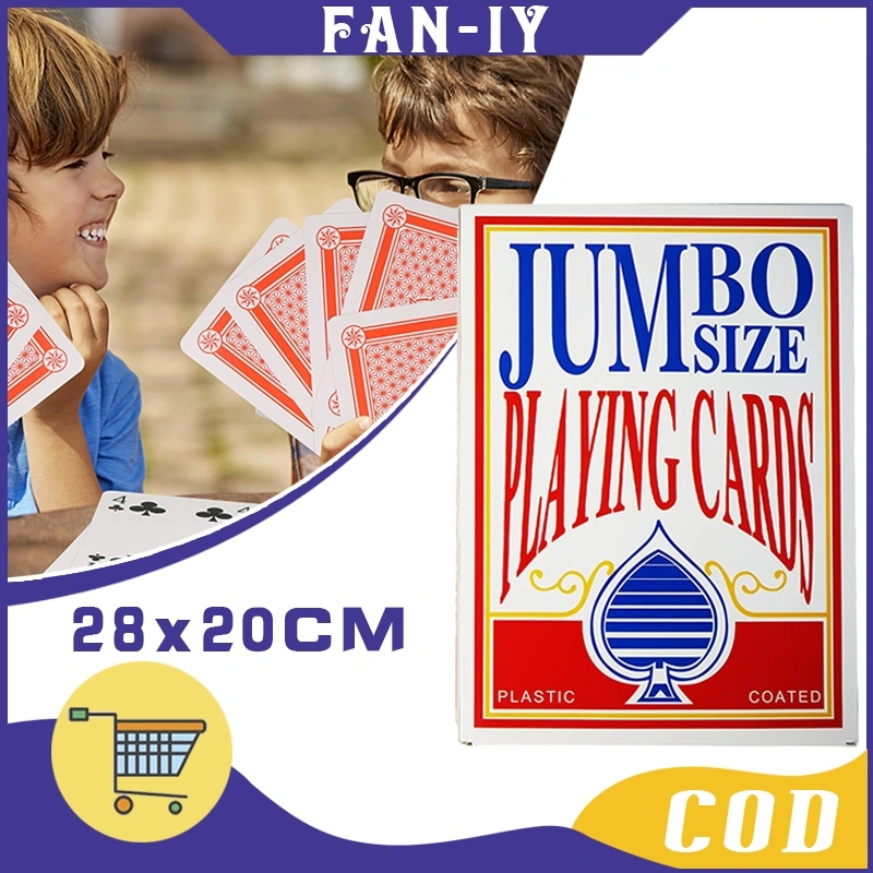 54 Lembar 28x20CM Kartu Poker Jumbo / Kartu Remi Unik / Permainan Ide Pernikahan Yang Menyenangkan / Kartu Poker Gede / Jumbo Playing Card